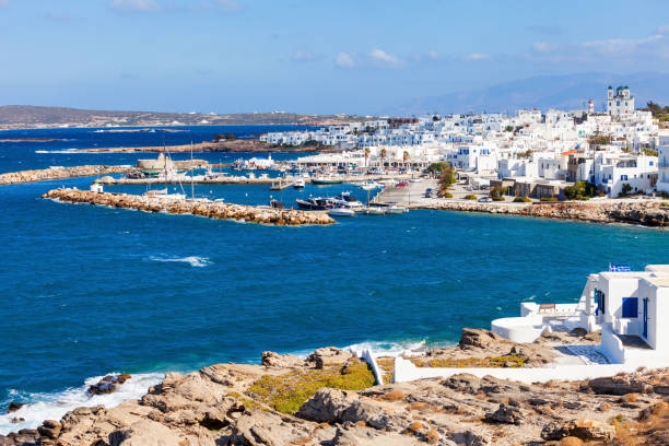 istock Paros island aerial view 859821280