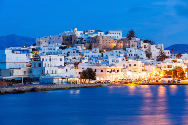 istock Naxos island aerial view 859821322