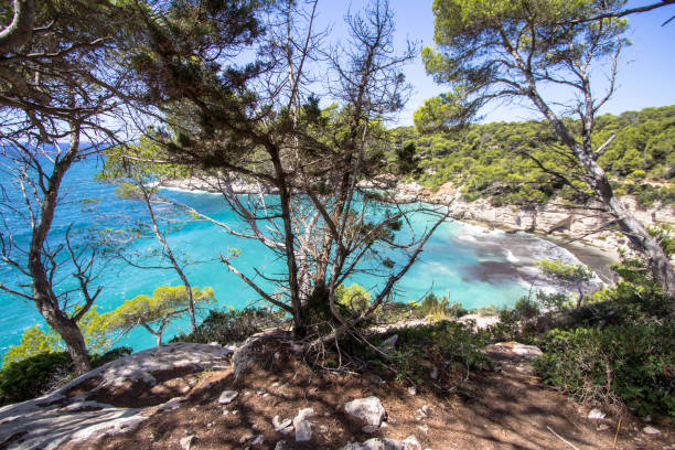 istock Panorama view of Cala Mitjana, Menorca, Spain 859824210