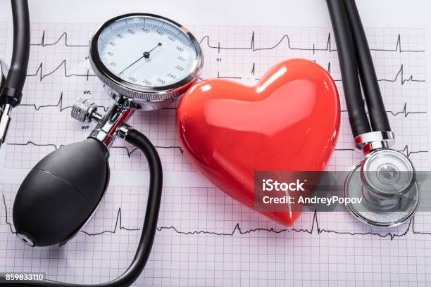 Kardiogramm Herzschlag Und Medizinische Ausrüstung Stockfoto und mehr Bilder von Blutdruckmesser - Blutdruckmesser, Technologie, Ärztliche Untersuchung