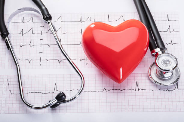 istock Cardiogram With Heart And Stethoscope 859833130