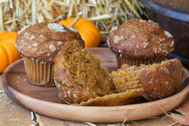 istock Plate of Pumpkin Muffins 859834394