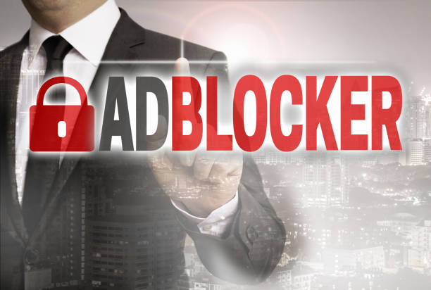 istock Adblocker is shown by businessman concept 859838122
