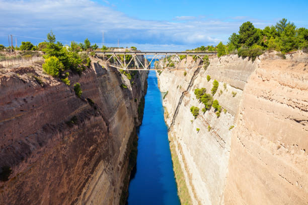 istock Corinth Canal in Greece 859838392