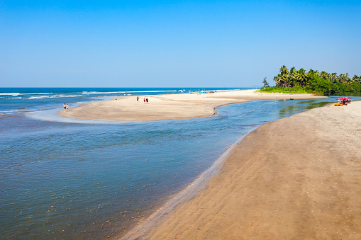 Beauty lagoon and beach in Goa, India