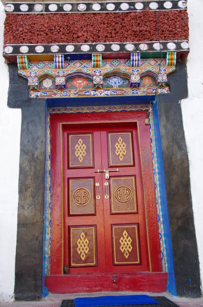 istock Door in a monastery in Ladakh, India 859875470