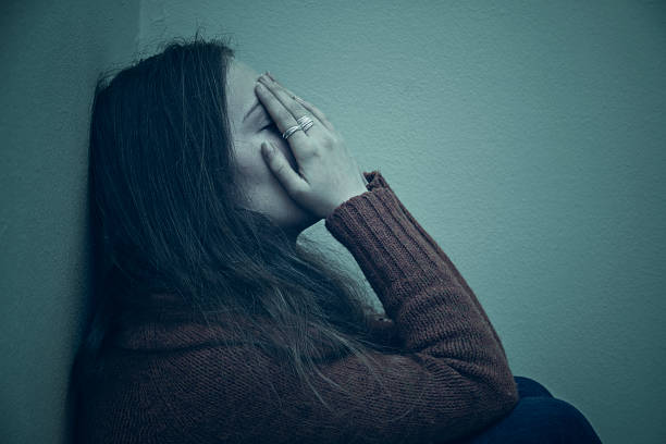 istock Lonely sad woman deep in thoughts 859890648