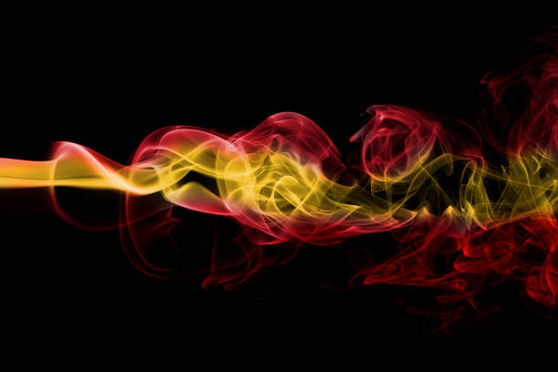 istock Spain national smoke flag 859891060