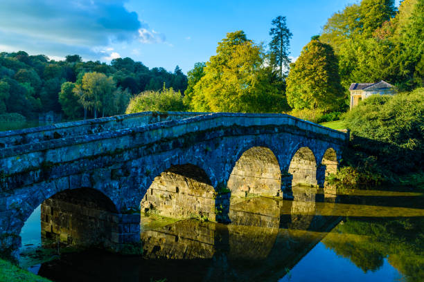 istock Historic bridge in Stourhead 859893908