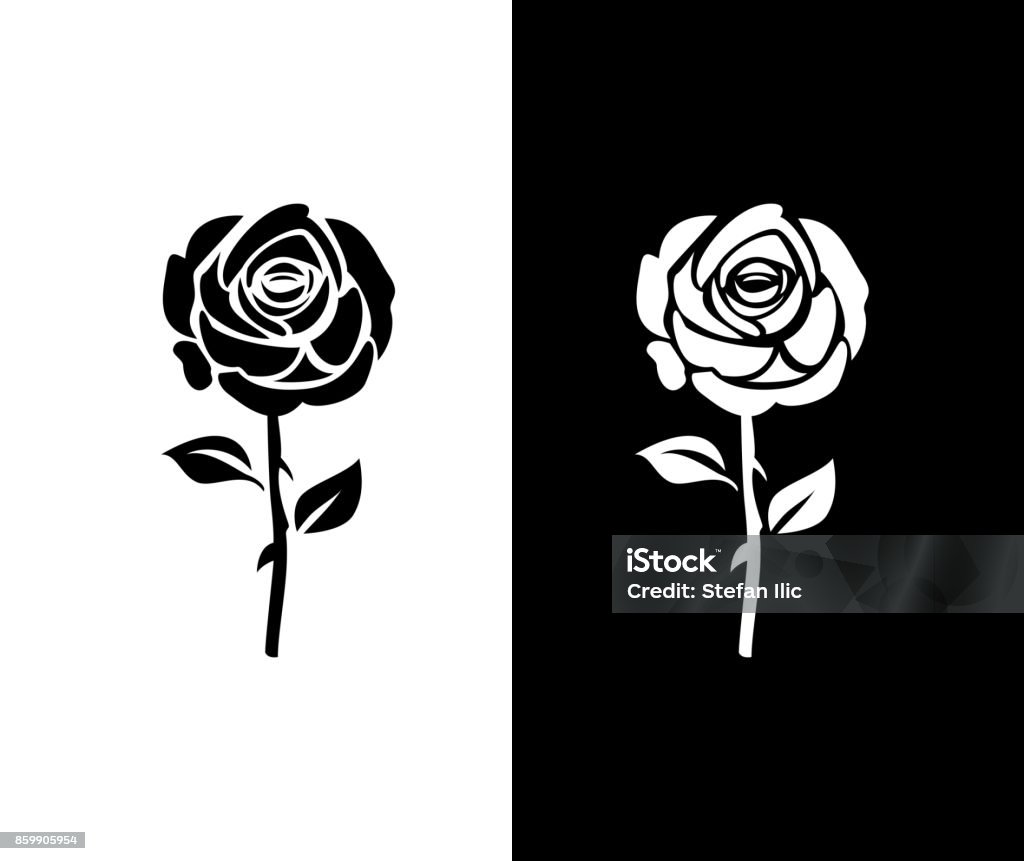Rose icon This illustration/vector you can use for any purpose related to your business. Icon Symbol stock vector