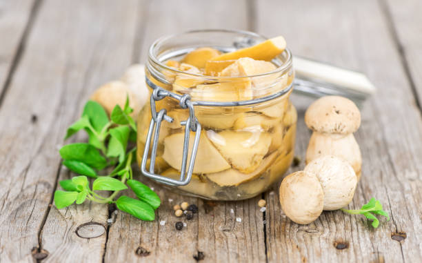 istock Portion of Preserved Porcinis, selective focus 859912334