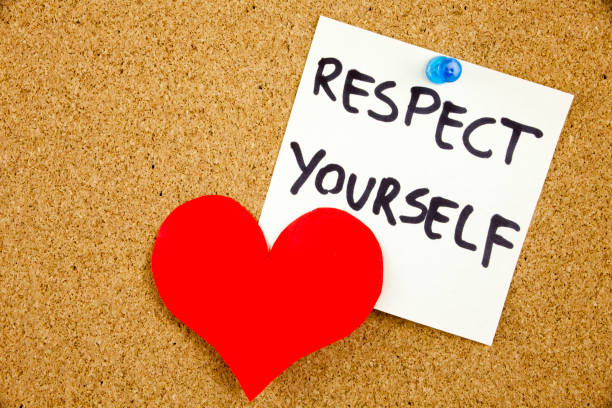 istock A yellow sticky note writing, caption, inscription Respect Yourself - handwriting in a black ink on cork notice board 859915984