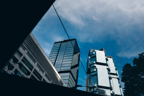 istock Modern office building detail, glass surface 859936360