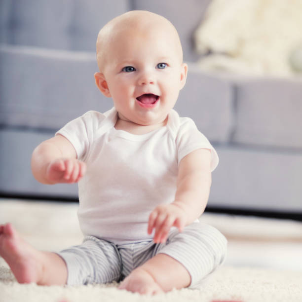 istock Cheerful baby girl 859936604