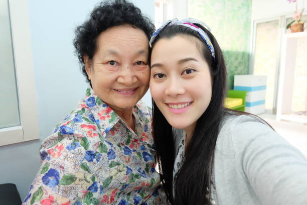 istock Selfie Senior woman with daughter 859944210
