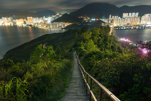 Landscape of Hong Kong city