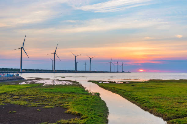 istock Gaomei wetlands scenic view 859962352