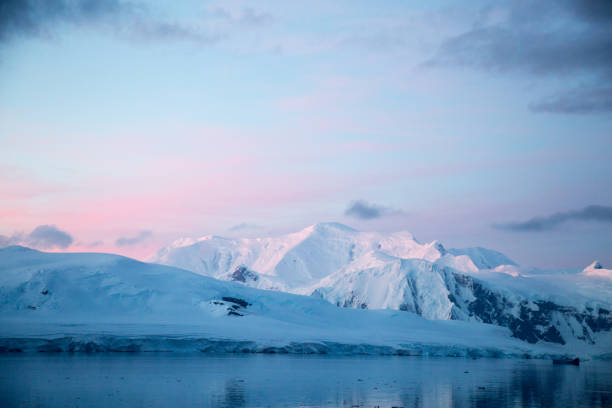 istock The Antarctic Peninsula in twilight. 859968620