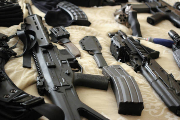 Bed Full of guns