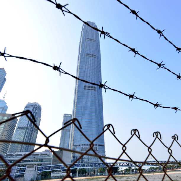 istock Construction Site and Skyscrapers, Central District, Hong Kong 859983892