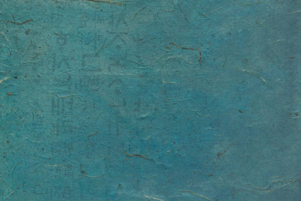 istock A dark blue Korean paper with rough texture. 859991198