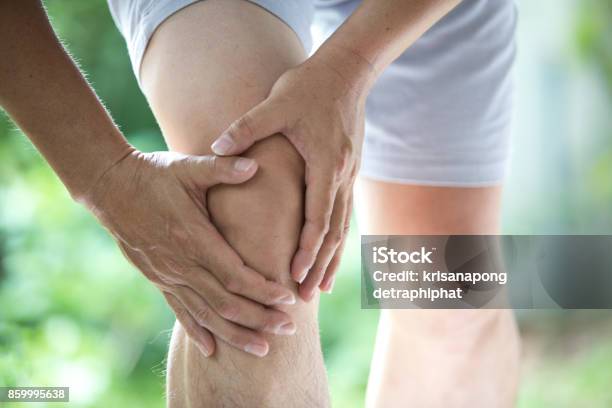 Knee Ache Stock Photo - Download Image Now - Osteoarthritis, Knee, Joint - Body Part