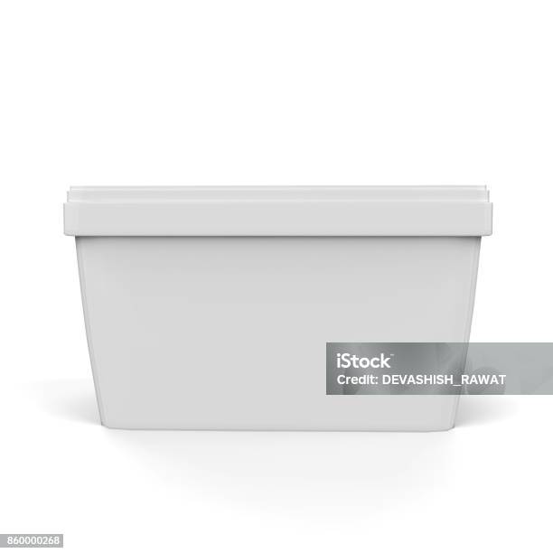 Ice Cream Container Mockup Stock Photo - Download Image Now - Ice Cream, Plastic Container, Box - Container