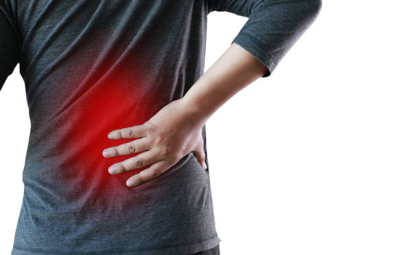 istock young man Feeling suffering  Lower back pain  Pain relief concept 860005208