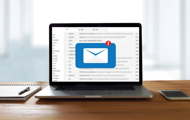 istock Mail Communication Connection message to mailing contacts phone Global Letters Concept 860007412