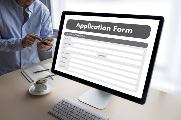 istock business man working on laptop computer use Online Web Job Application Form moniter 860007466