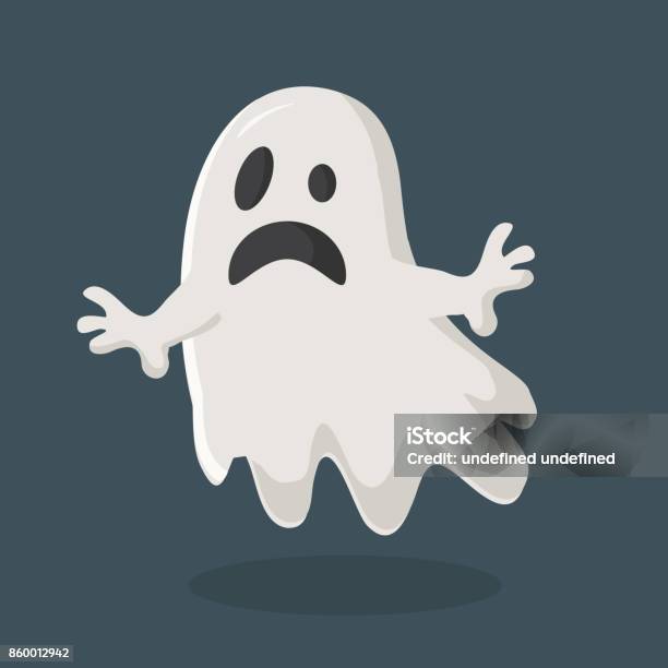 Ghost Vector Stock Illustration - Download Image Now - Ghost, Cartoon, Fear