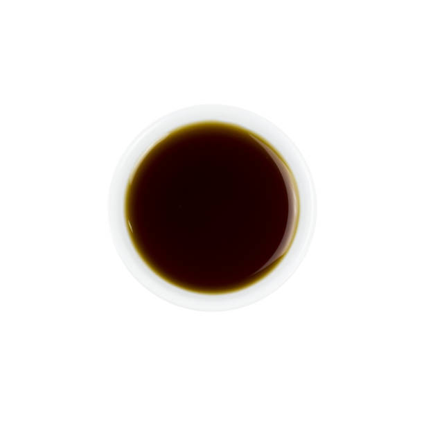 istock Soy sauce in white bowl isolated on white 860013632