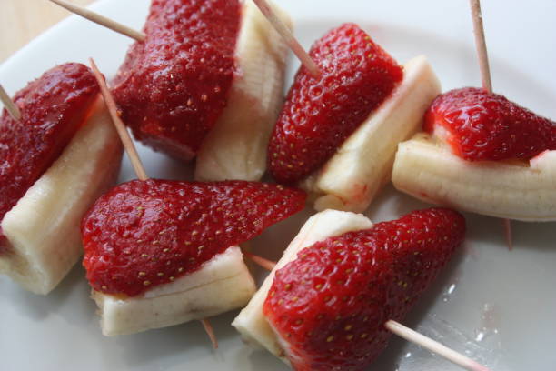 istock Fruit Skewers Strawberry Bananas 860014414