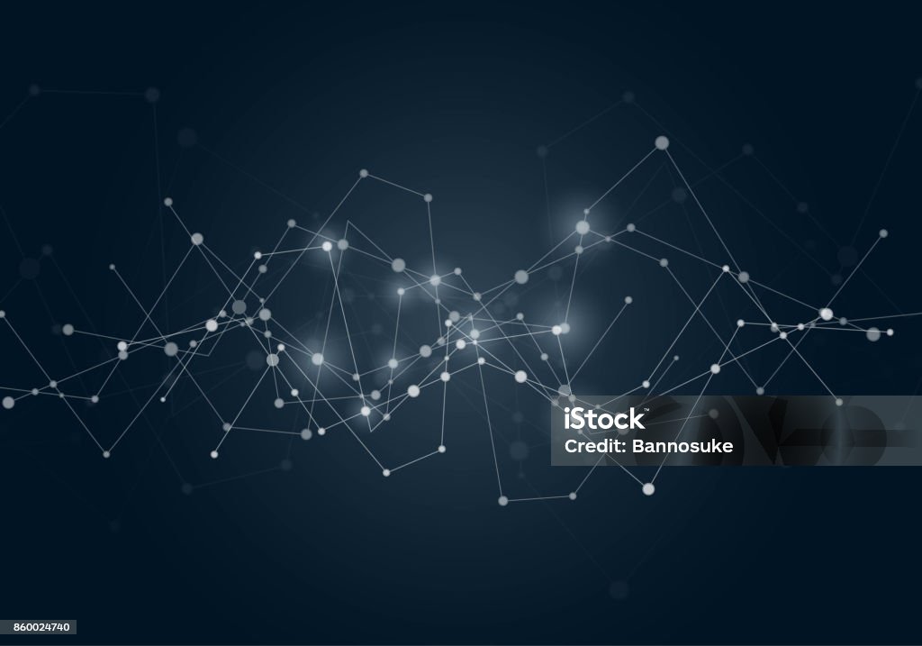 Abstract network connection background. Technology concept. Vector EPS 10 format. Computer Network stock vector