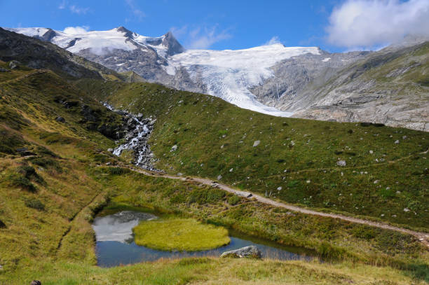 istock Small pond (Auge Gottes) and glacier in the Austrian Alps 860026006