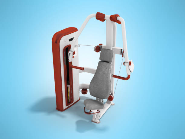 istock Modern sport exercise machine for the body perspective 3d render on a white background 860026958
