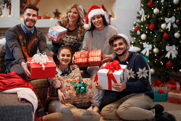 istock Group of friends celebrating New Year 860033246