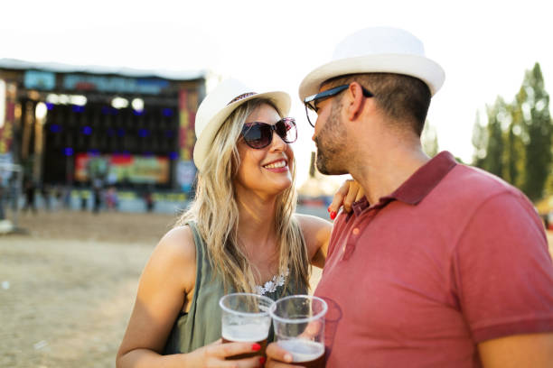 istock Couple at music festival 860035520