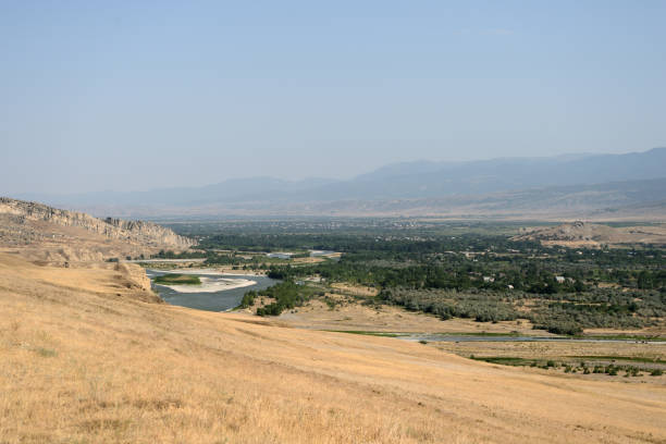 istock Beautiful Georgian landscape with mountains and river 860037428