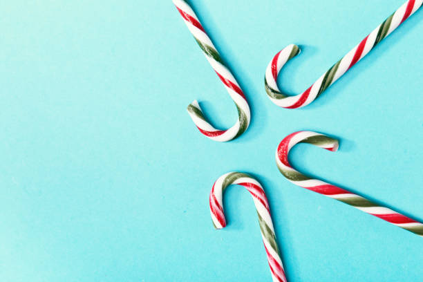 istock creative arrangement of sweet candy canes 860048614