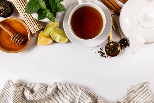 istock From above view of tea arrangement 860049040