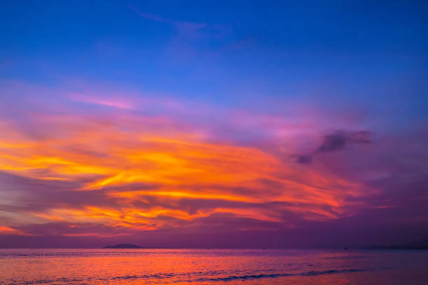 istock Purple sunset in Sanya, Hainan, China. 860056826