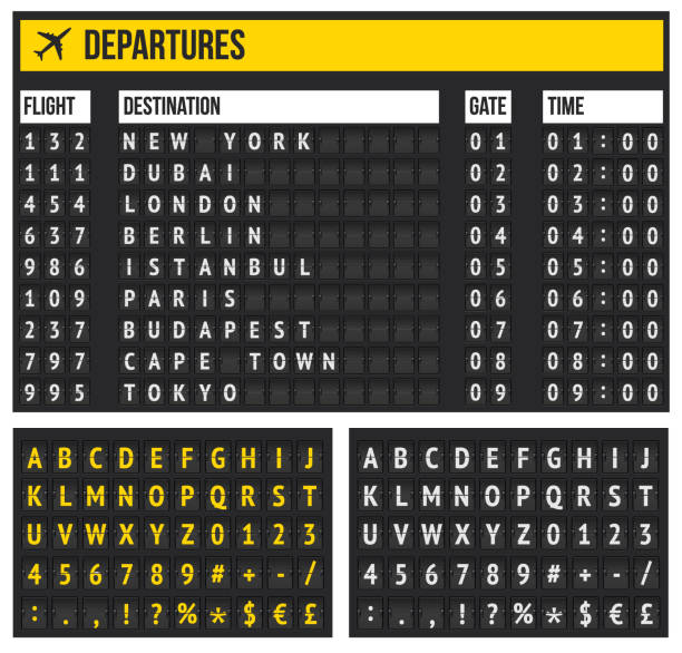 Flight Numbers 6,400+ Flight Schedule Screen Stock Photos, Pictures & Royalty-Free ...