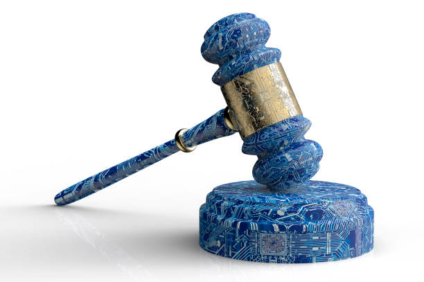 istock legal computer judge concept, cyber gavel,3D illustration 860064078