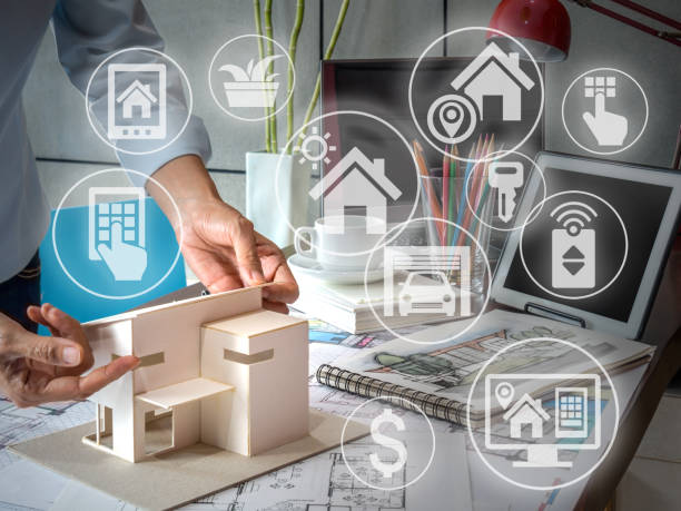 istock Smart home renovation & real estate with technology concept 860064236