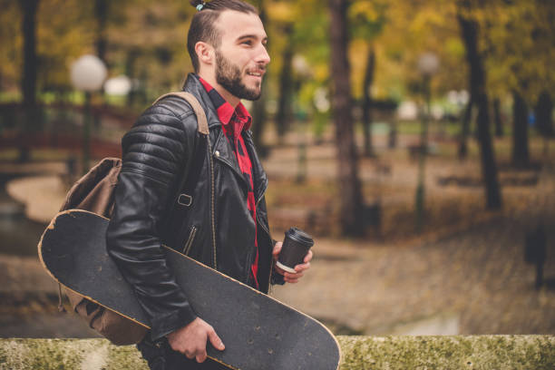 istock Skater man in park 860069766