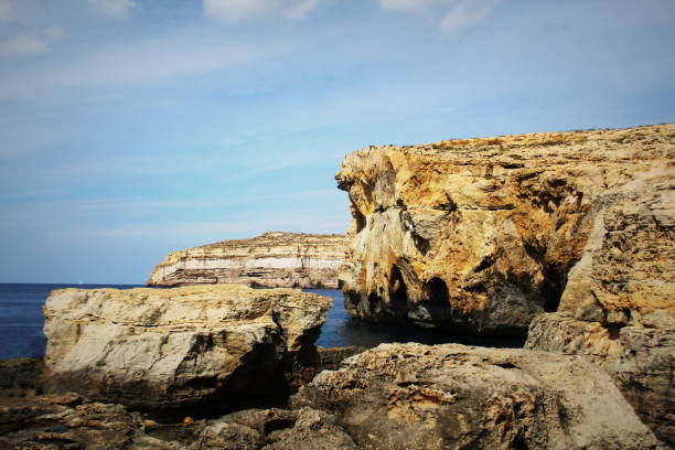 istock Azure window, crashed Azure Window place in Malta , Gozo island 860073276