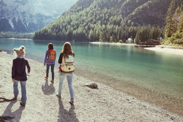 istock Walk around the lake Braies lake 860080134
