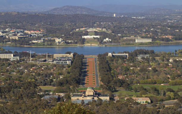 istock Canberra War Memorial and Parliament House 860087918