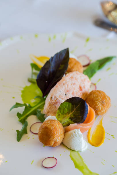 istock Salmon pate dish in a gourmet restaurant. 860088298